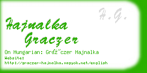 hajnalka graczer business card